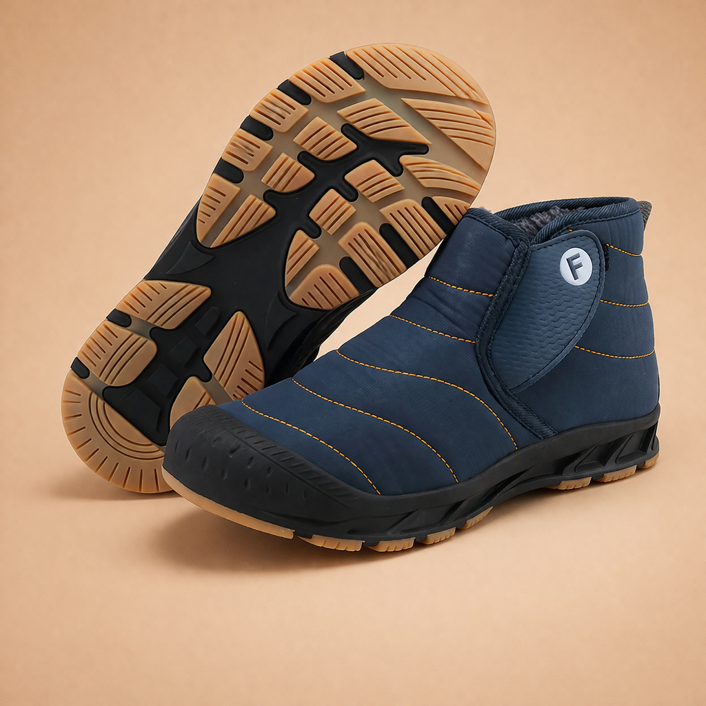 Comfortable women's slip-on winter boots, ideal for cold weather, featuring a lightweight and cozy design.
