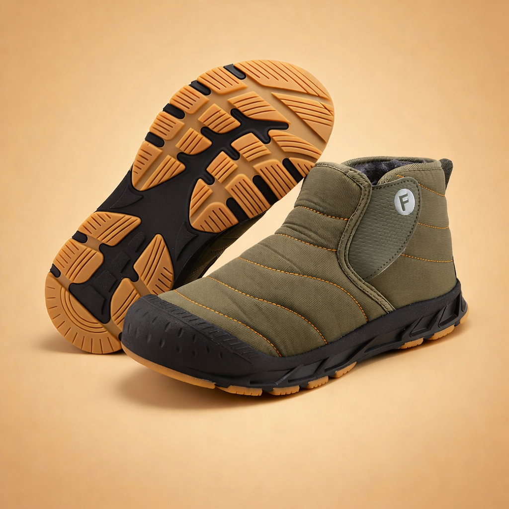 Casual women's winter slip-on boots with a sleek design, offering warmth and comfort for daily activities.