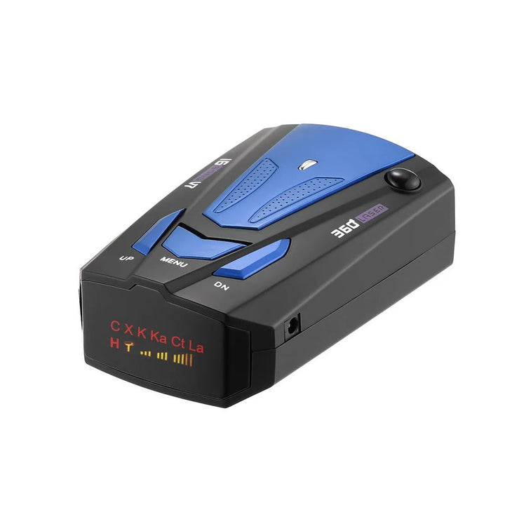 UK-specific long-range radar detector protecting drivers from speed traps, enhancing car safety and responsible driving.
