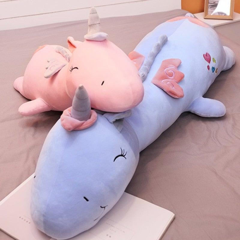 Children's toy: LumiGlow plush unicorn emitting a gentle glow for bedtime comfort