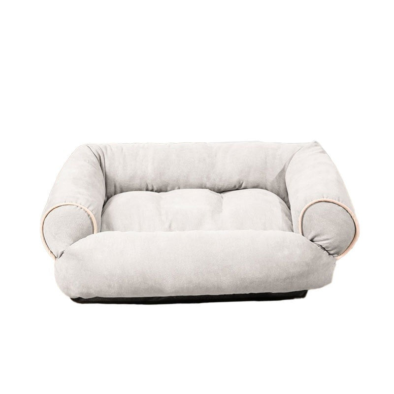 Comfortable, washable orthopedic pet sofa bed for dogs, promoting deep relaxation and joint support.