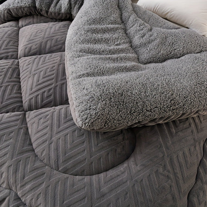 Plush fleece blanket for ultimate comfort, a super soft and warm home essential throw.