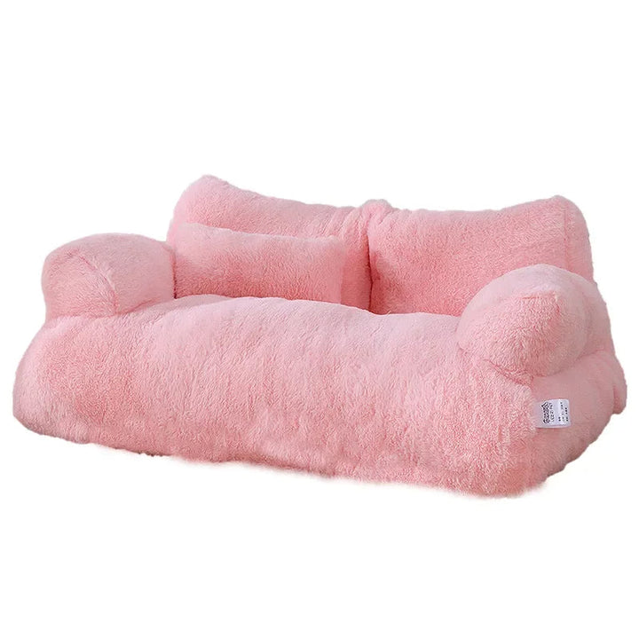 Indulge your pet with this luxury plush dog bed, a cozy washable sofa designed for ultimate comfort.