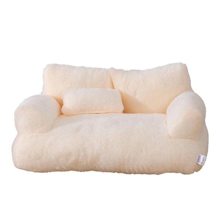 Elegant plush pet bed, a durable dog sofa for superior comfort & support. Part of luxury pet furniture.