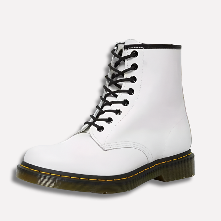 Versatile matte finish lace-up ankle boots for women, ideal for casual, everyday, or winter fashion.