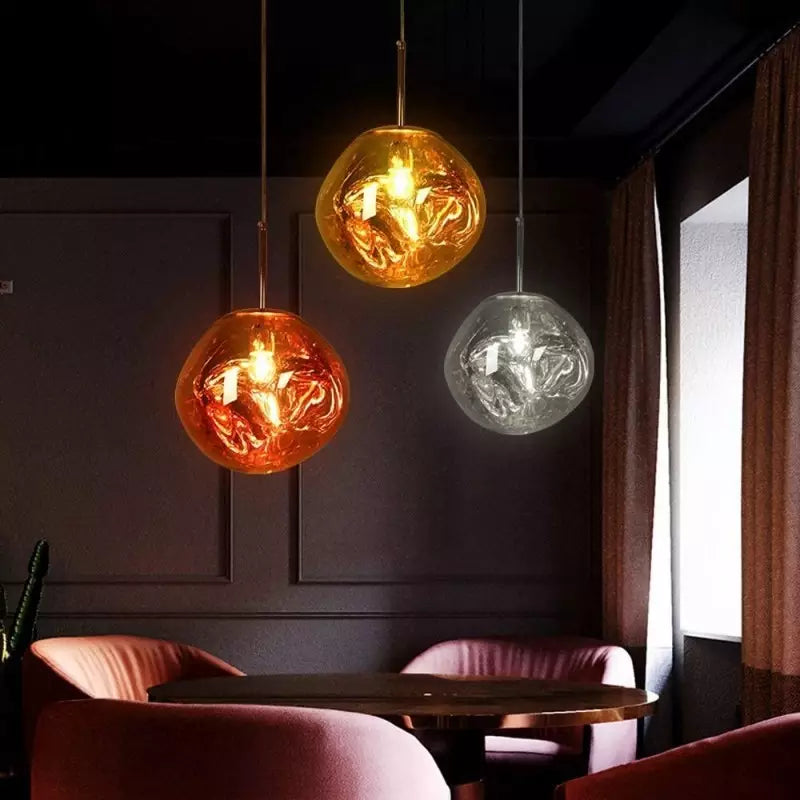 Melt pendant lamp in its iconic organic shape, offering a unique ambient lighting solution.
