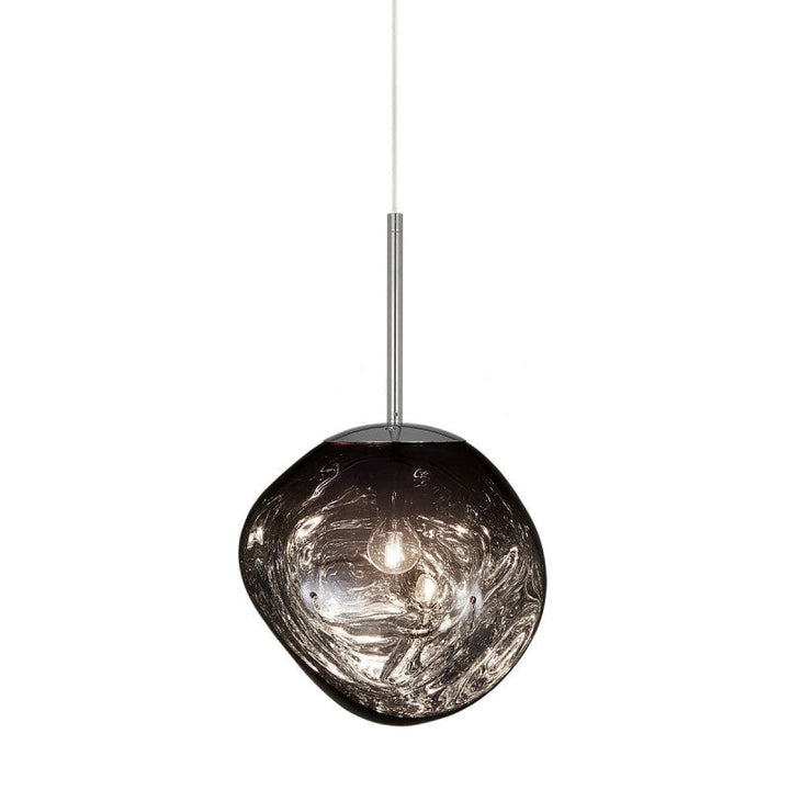 Modern lighting solution: the Melt pendant lamp in silver, adding chic to any room.
