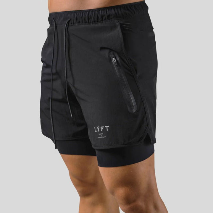 Athletic men's training shorts designed for peak performance during workouts.