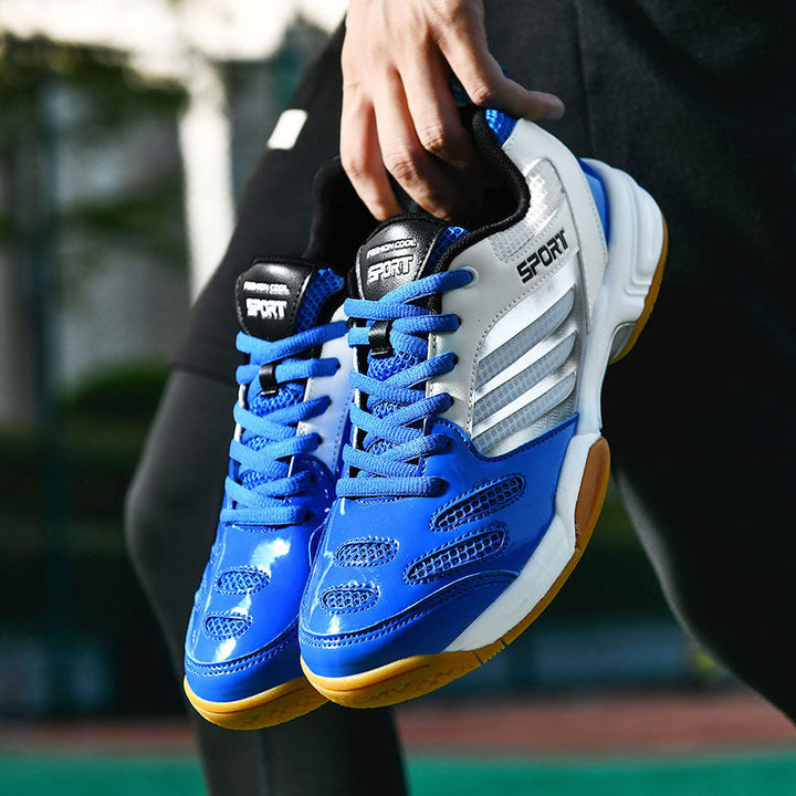 Durable men's gym shoes, lace-up with advanced cushioning for all athletic activities.