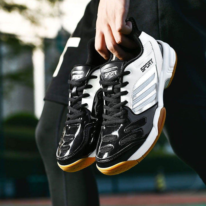Stylish men's active sneakers, lace-up design with superior cushioning for sports.