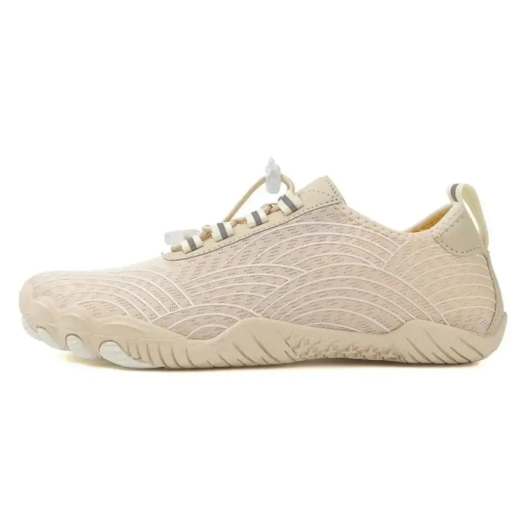 Durable outsole of minimalist lace-up sneakers for active lifestyles