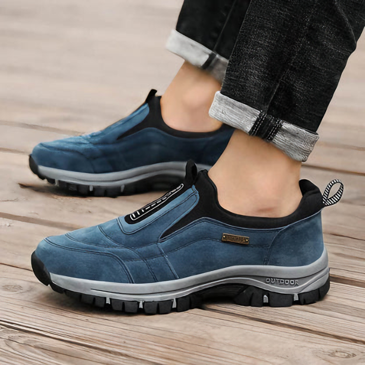 Men's Arlo Orthopedic Slip-On Sneakers, offering all-day comfort and support for walking.