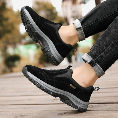 Supportive Arlo men's orthopedic slip-on walking shoes, designed for ultimate comfort and daily wear.