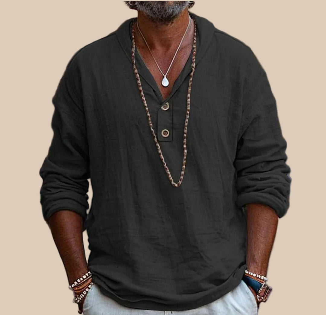 Astolfo men's casual summer top with a relaxed fit, made from lightweight, breathable fabric for comfort.