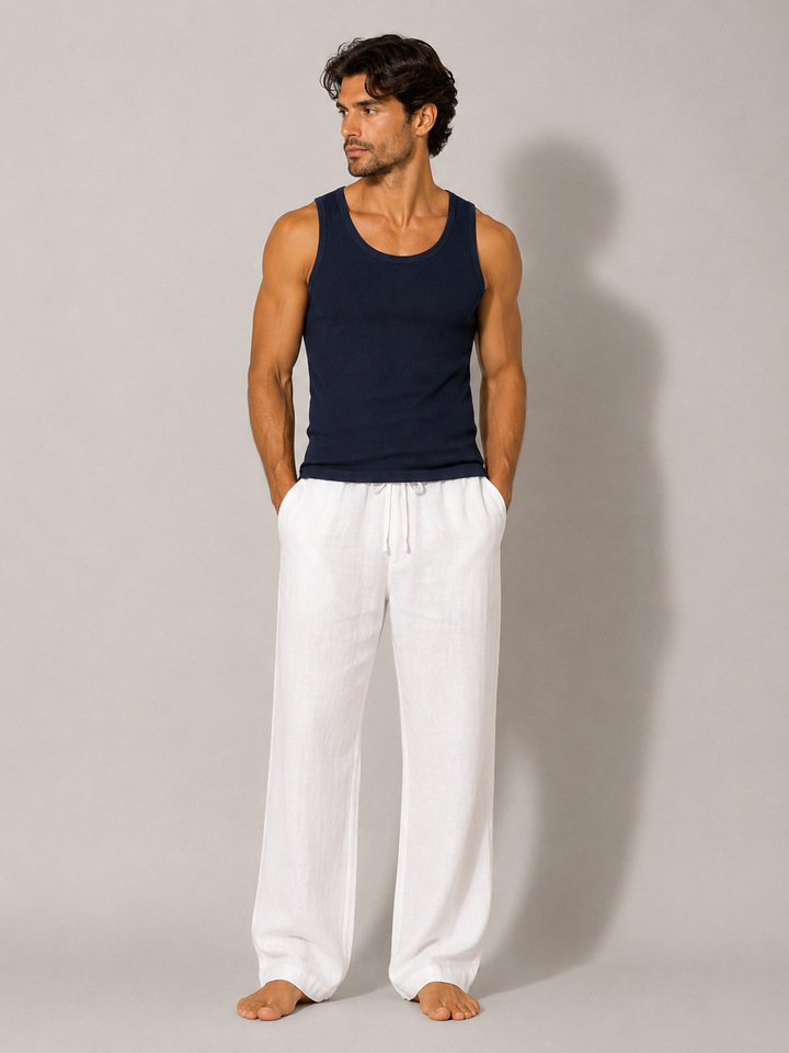 Men's athletic sleeveless tank top for summer workouts, breathable & quick-dry.