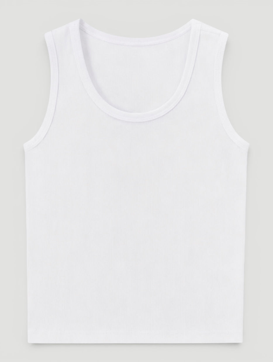 Quick-dry men's athletic tank top, ideal for warm weather workouts & activewear.