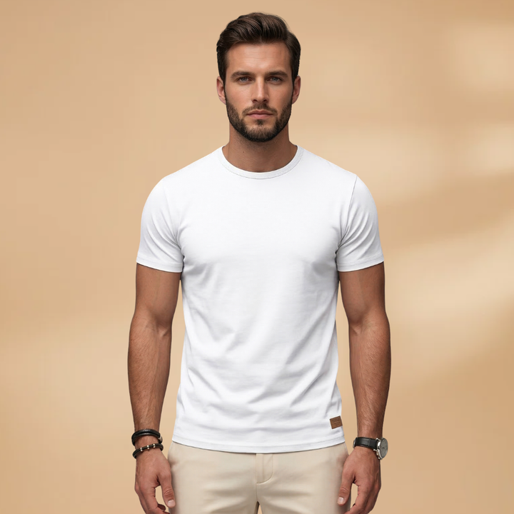 Stylish men's athletic shirt, perfect quick-dry activewear for gym, training, and everyday fitness.