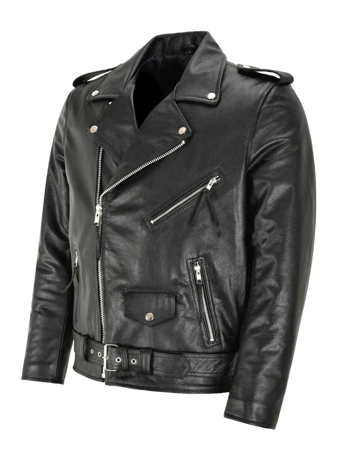 Stylish men's Austin bomber jacket featuring a sophisticated belt, epaulettes, and a smooth zipper. Elegant fashion.