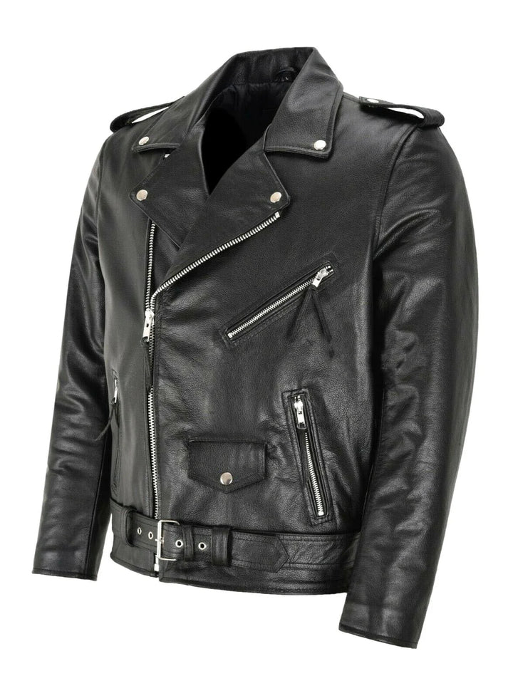 Stylish men's Austin bomber jacket featuring a sophisticated belt, epaulettes, and a smooth zipper. Elegant fashion.
