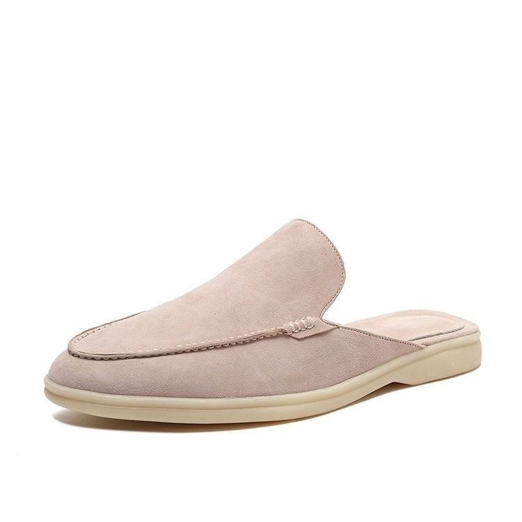 Stylish men's backless loafers, a modern slip-on design for ultimate comfort and contemporary summer fashion.