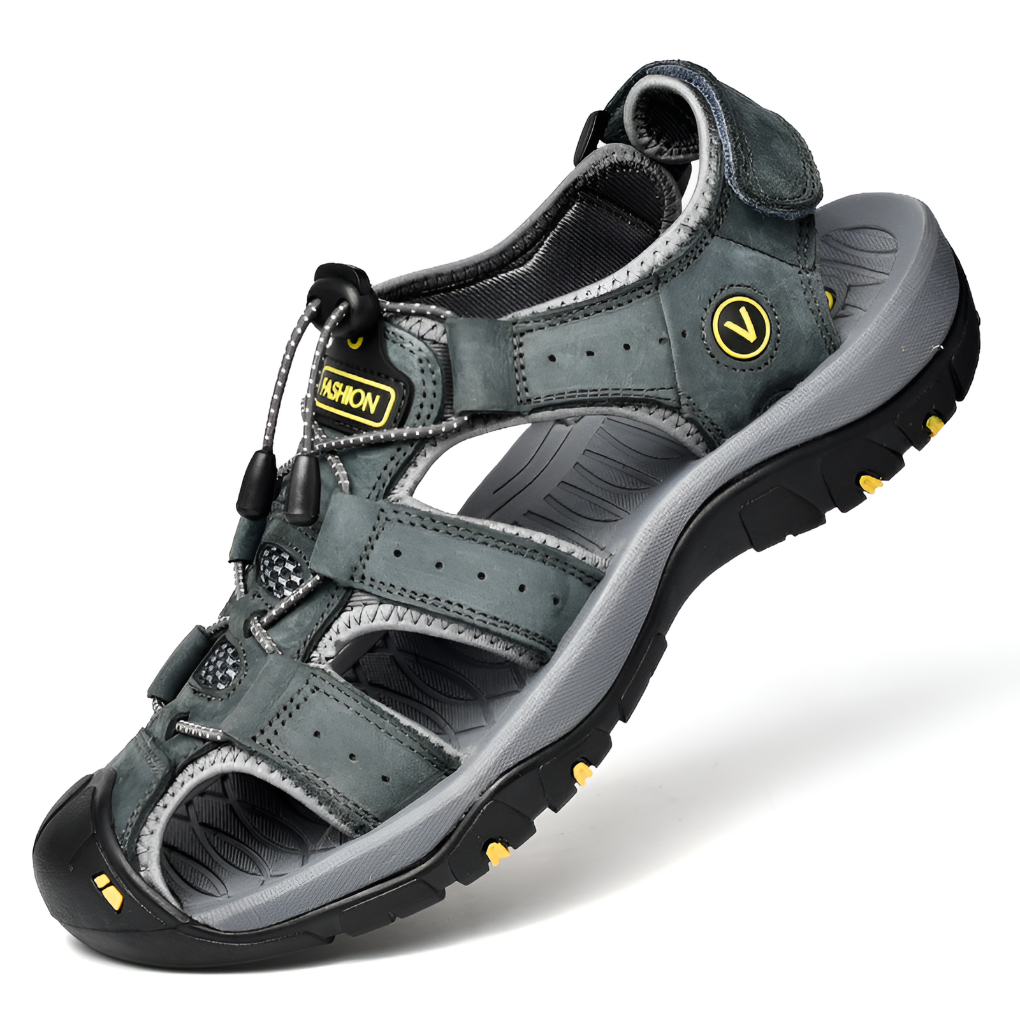 Stylish and supportive men's orthopedic sandals, perfect for summer casual wear.