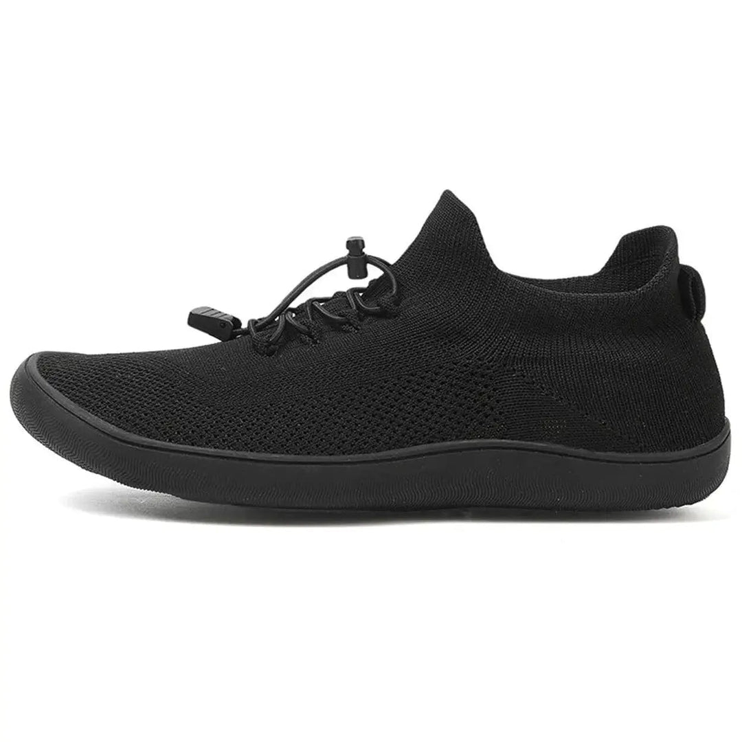 Durable toggle lace-up closure on men's shoes
