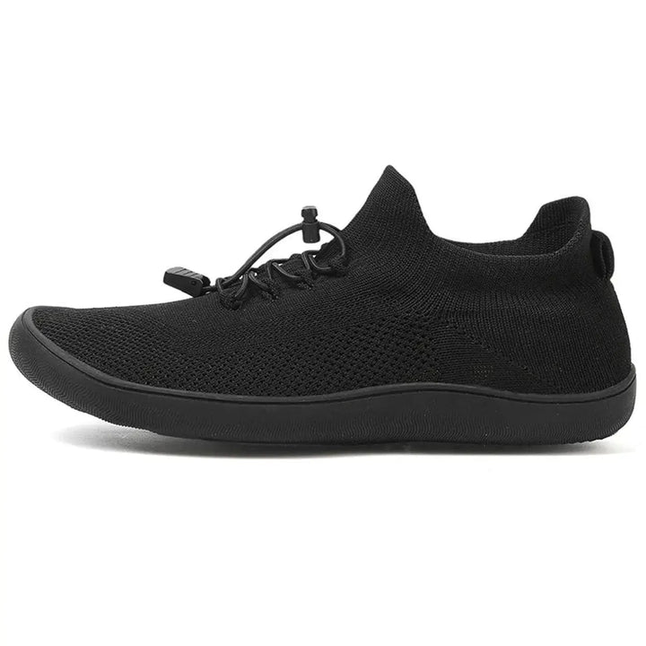 Durable toggle lace-up closure on men's shoes