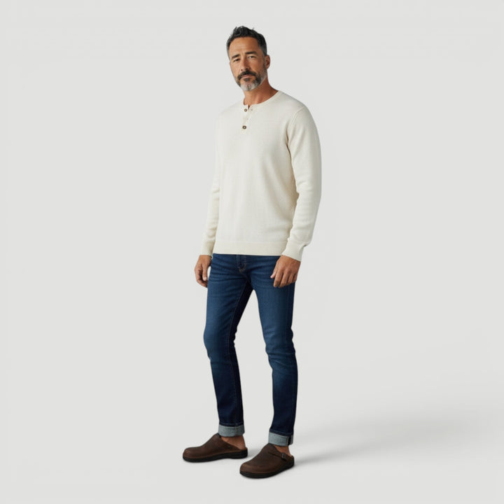 Beige men's comfort clogs, orthopedic design for all-day foot support. Adjustable fit casual footwear.