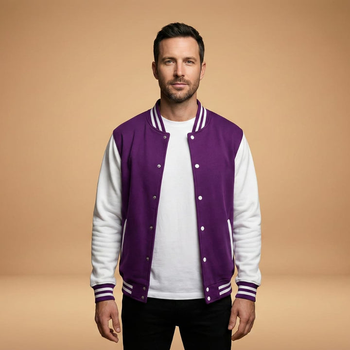 Lightweight men's bomber jacket suitable for spring fashion and everyday style.
