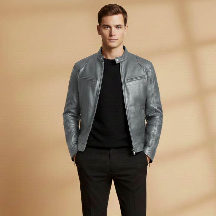 Men's versatile jacket: easy-to-wear front zipper design with adjustable cuffs.