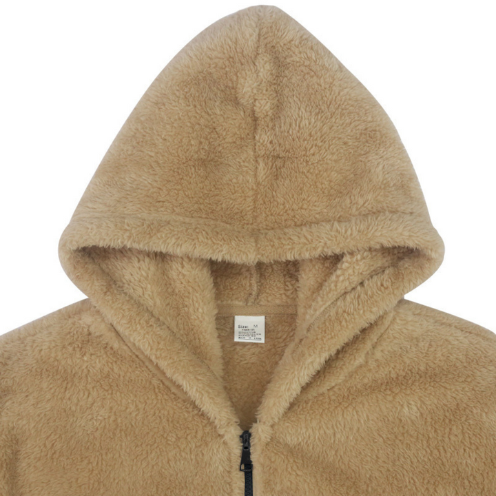 Modern men's hooded winter coat, ideal casual outerwear for staying warm & stylish on chilly days.