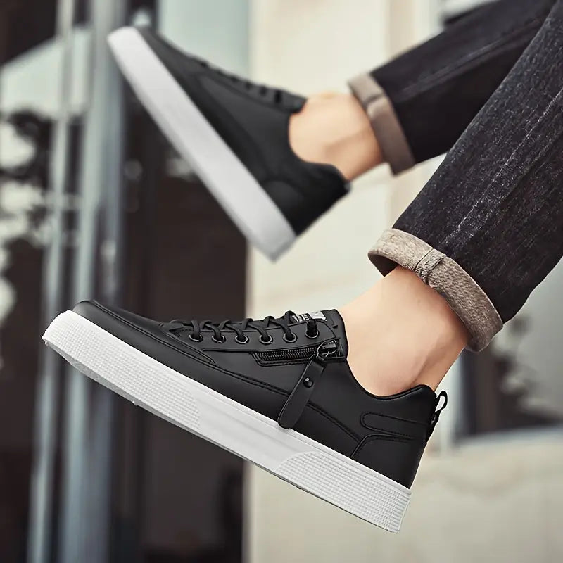 Comfortable Hudson Leather Sneakers, ideal for travel.