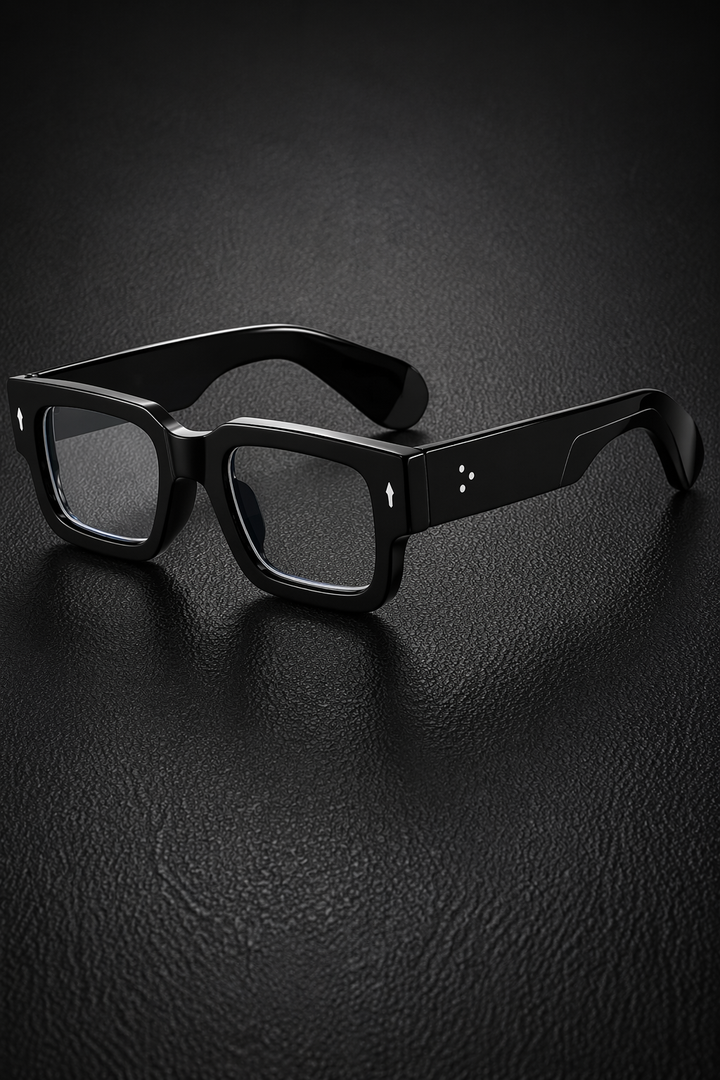 Bold rectangle sunglasses for men, showcasing trendy tinted lenses and street style appeal.