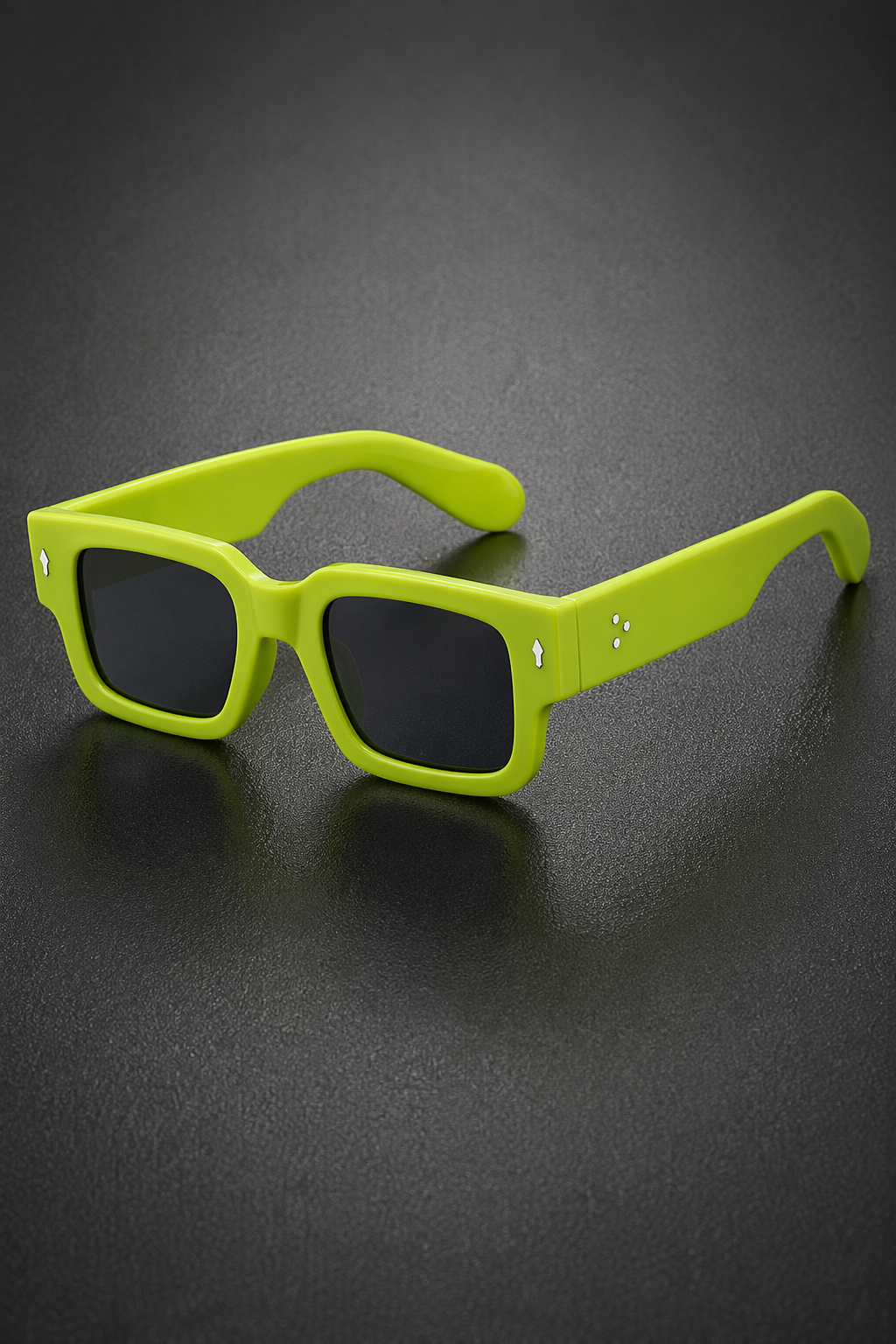 Tinted lens rectangle sunglasses for men. Bold design, ideal for street style fashion eyewear.