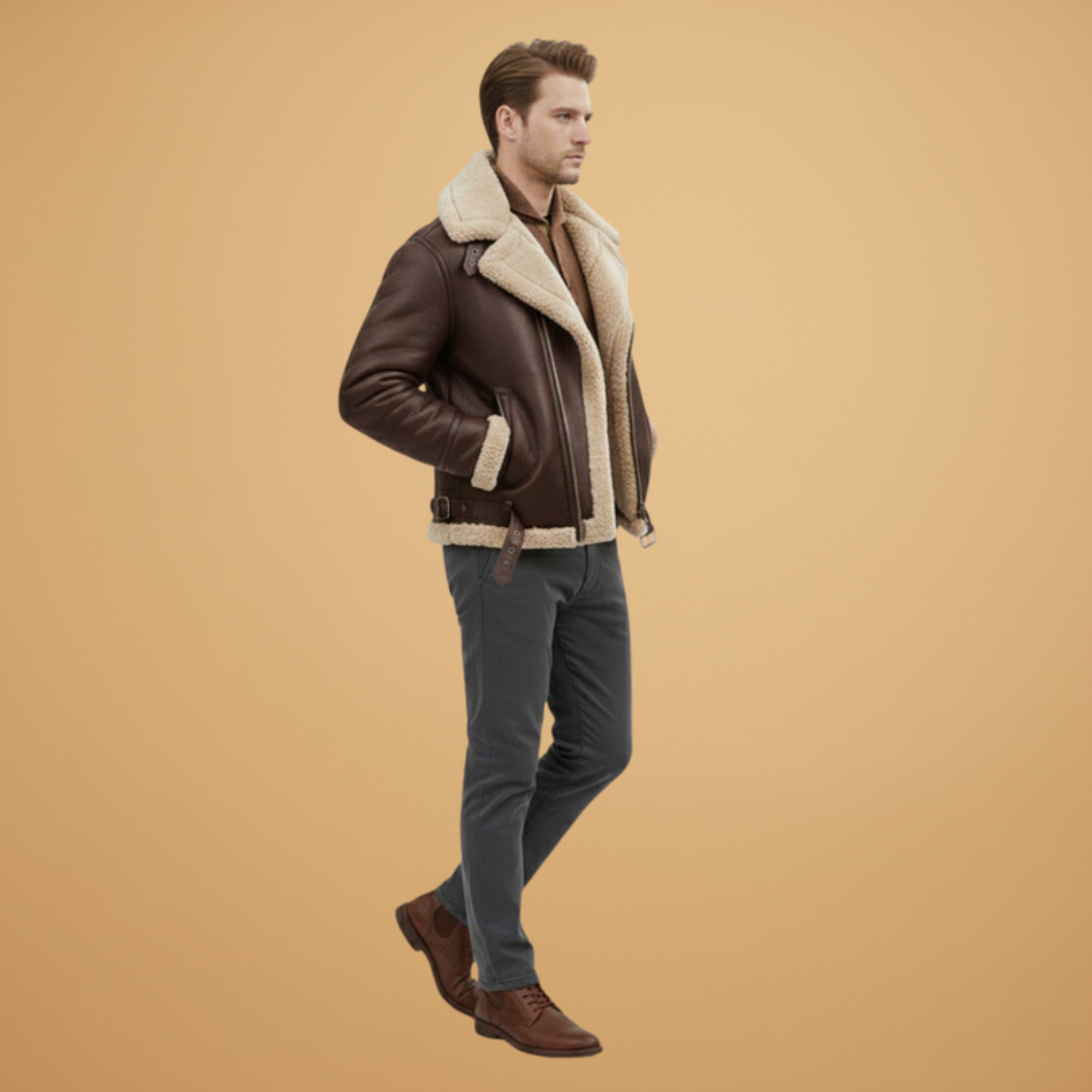 Versatile men's bomber jacket featuring a stand collar & full zip. Ideal casual outerwear for everyday menswear.