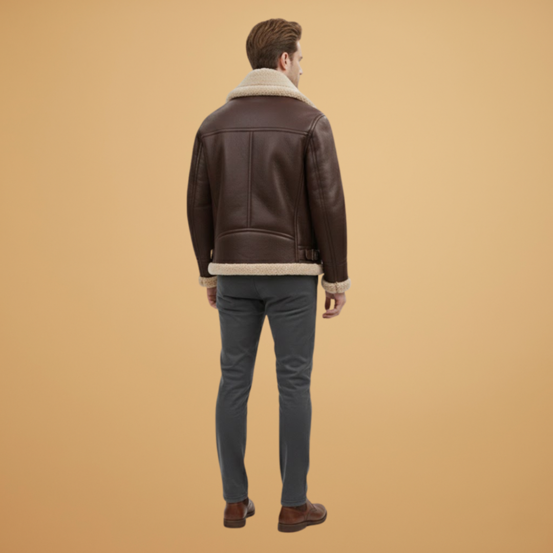 Durable men's bomber jacket, full zip, stand collar design. Practical casual outerwear for an active everyday style.