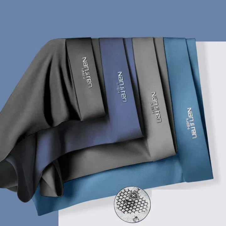 Comfortable men's boxers 4-pack, offering ultimate support & breathability. Moisture-wicking underwear.