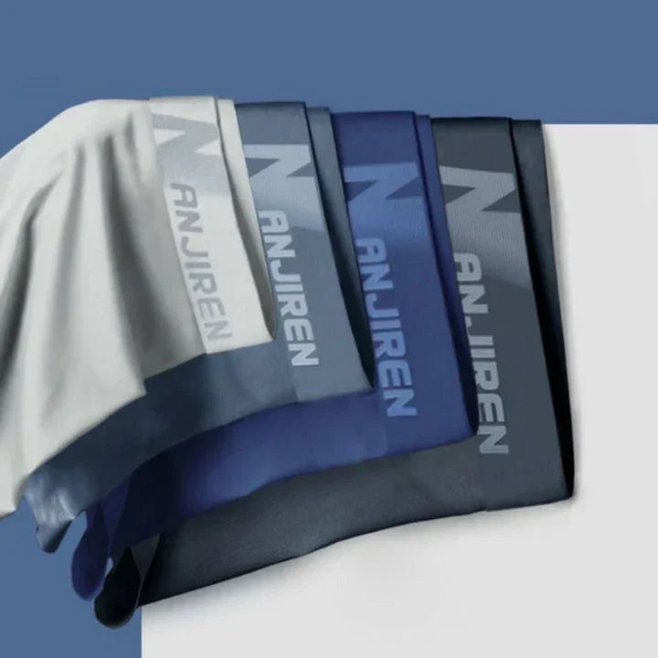 Premium men's breathable boxers 4-pack. Comfortable, supportive, moisture-wicking underwear.