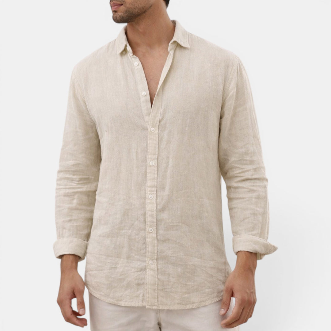 Versatile men's breathable top, button-up. Ideal casual shirt for stylish menswear & comfortable everyday wear.