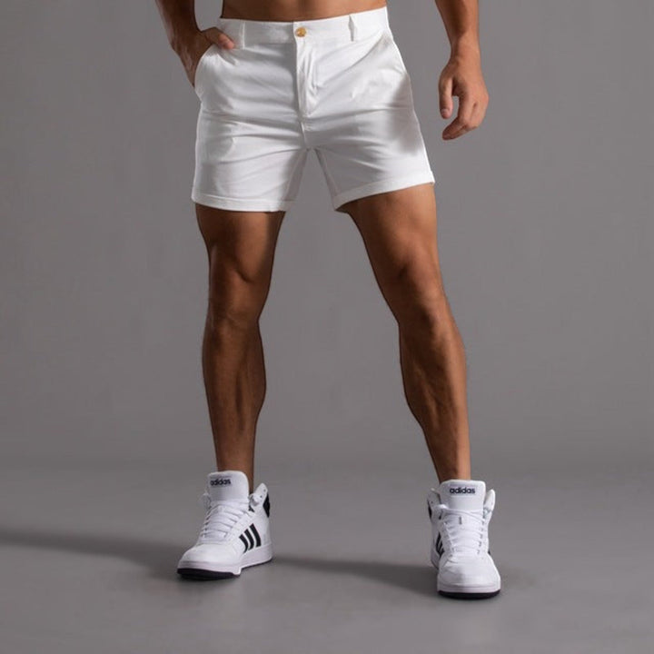Men's breathable chino shorts for ultimate summer comfort & casual style. Perfect holiday wear.