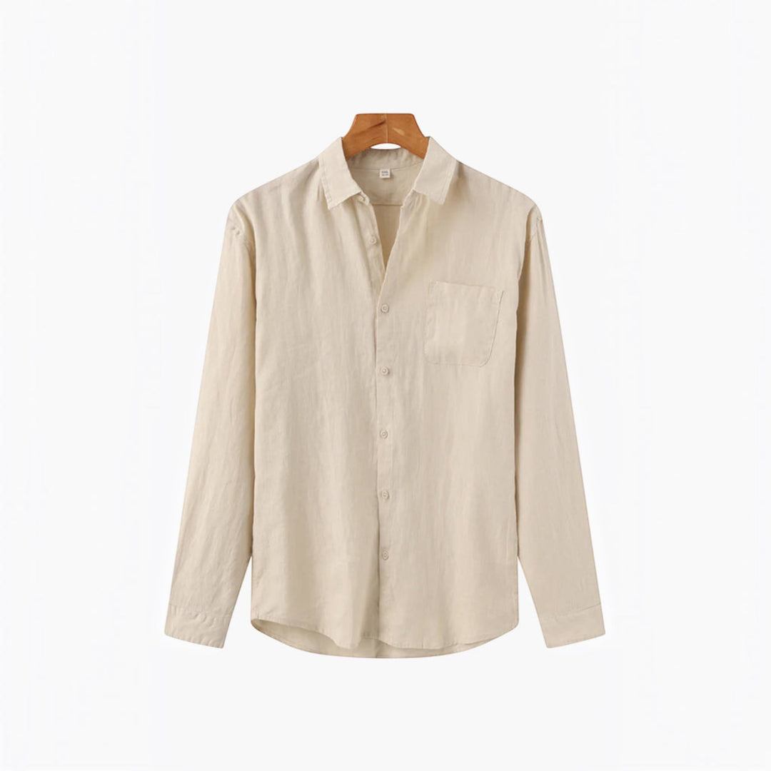 Men's breathable everyday comfort shirt, perfect for summer casual & resort wear.