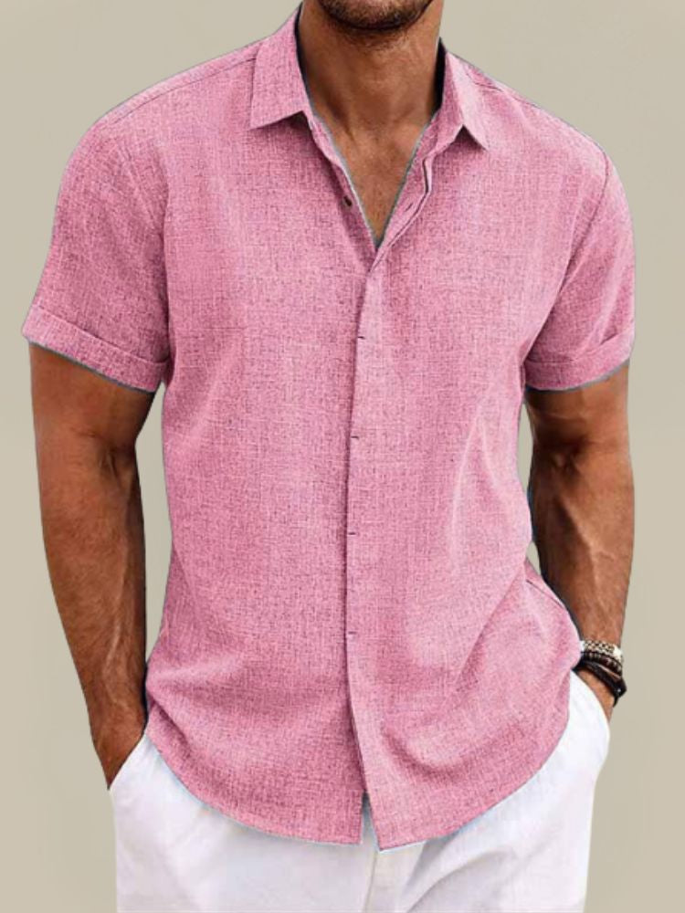 Comfortable men's lightweight linen shirt for effortless summer style