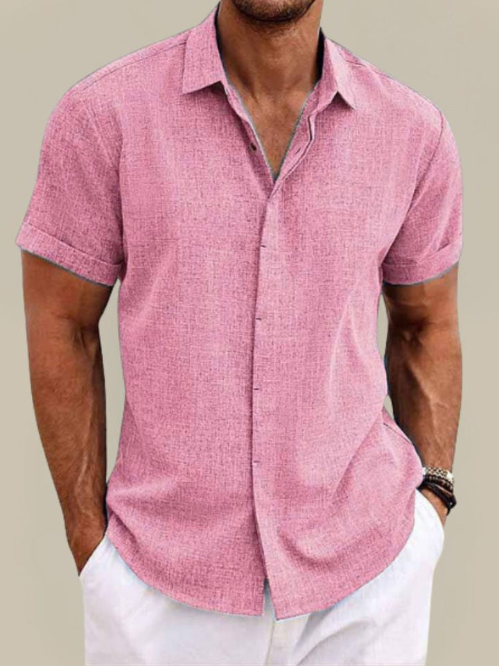 Comfortable men's lightweight linen shirt for effortless summer style