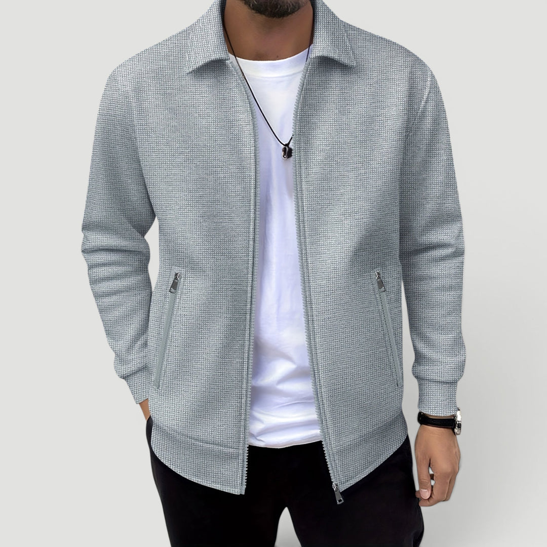 Travel-ready men's lightweight jacket, breathable and comfortable for on-the-go style and ease.