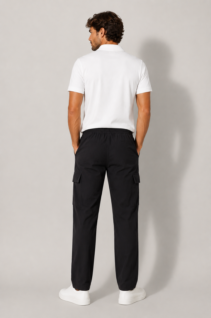 Versatile men's casual pants with multiple pockets. Breathable fabric & straight leg for warm weather comfort.
