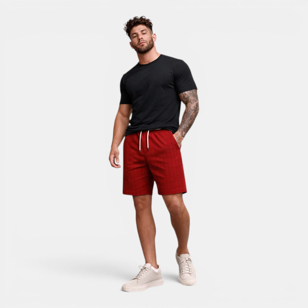 Men's comfortable regular fit summer shorts, breathable, ideal for relaxed warm weather.