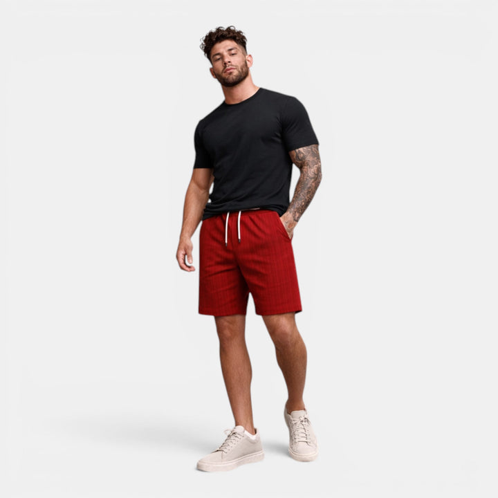 Men's comfortable regular fit summer shorts, breathable, ideal for relaxed warm weather.