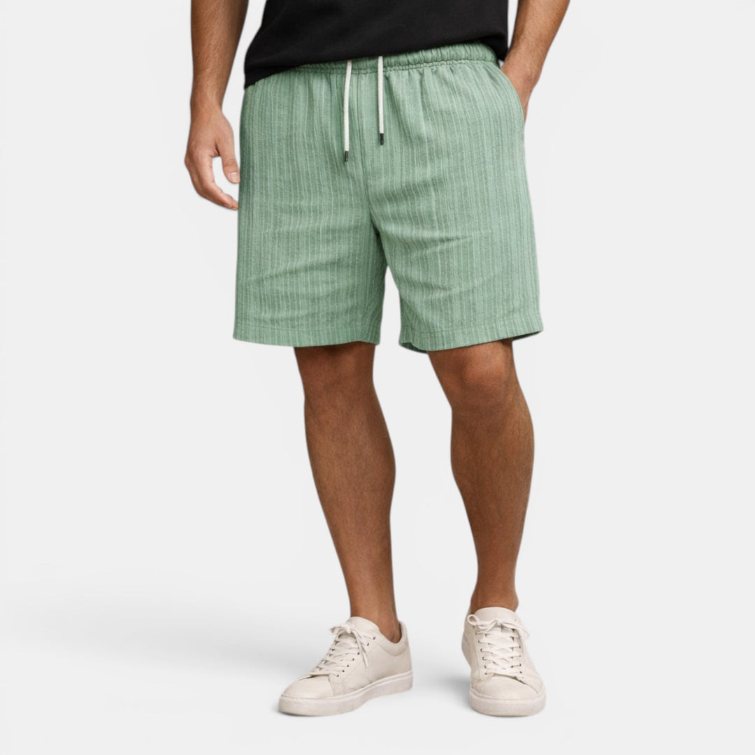 Relaxed style men's summer shorts, regular fit, breathable, ideal for beach & vacation.