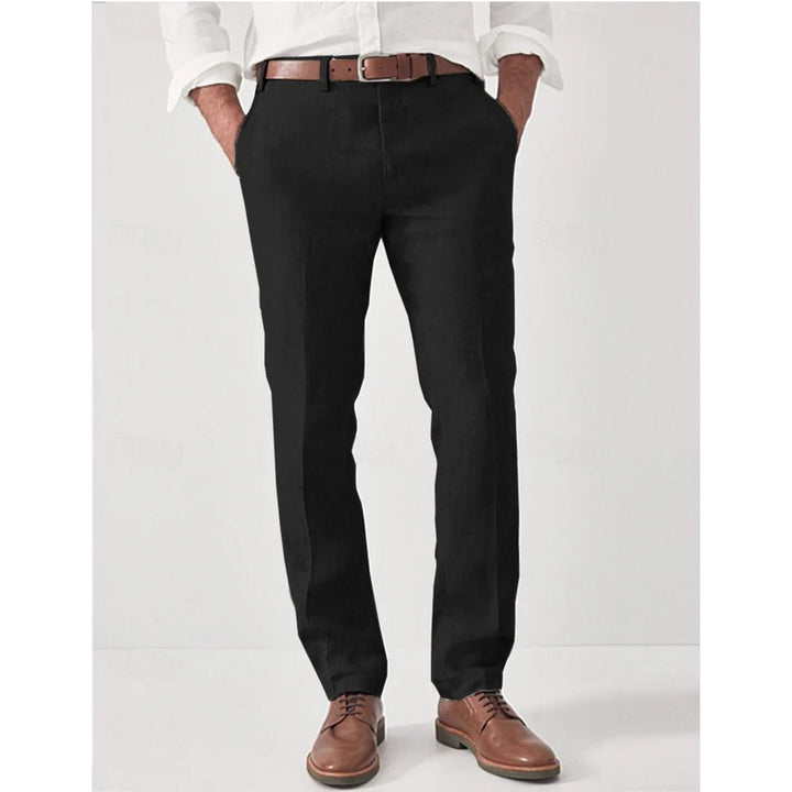 Versatile men's regular fit casual trousers, breathable fabric ensures all-day comfort for any smart-casual occasion.