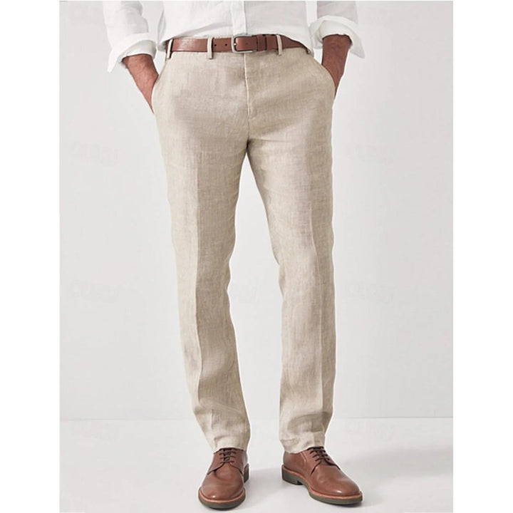 Stylish men's regular fit casual pants in a modern, breathable design, ideal for contemporary menswear fashion.